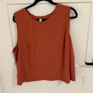 Athleta Women's Muscle Tee in Rust